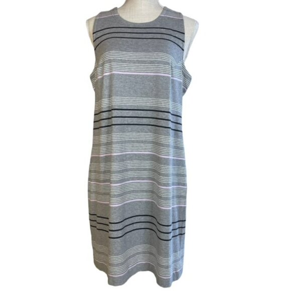 LOU & GREY Striped Sleeveless Tank Dress - Size Large - Picture 3 of 7